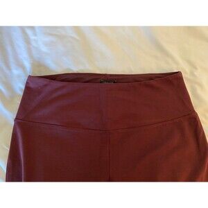 Jones & Co  Plus Size  1X Burgundy Wide waist Band Leggings Yoga Workout gear